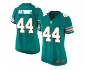 Women Nike Miami Dolphins #44 Stephone Anthony Game Aqua Green Alternate NFL Jersey