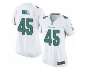 Women Nike Miami Dolphins #45 Mike Hull Game White NFL Jersey