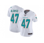 Women Nike Miami Dolphins #47 Kiko Alonso White Stitched NFL Vapor Untouchable Limited Jersey