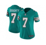 Women Nike Miami Dolphins #7 Brandon Doughty Aqua Green Alternate Vapor Untouchable Limited Player NFL Jersey