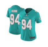Women Nike Miami Dolphins #94 Robert Quinn Aqua Green Team Color Stitched NFL Vapor Untouchable Limited Jersey