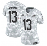 Women's Miami Dolphins #13 Dan Marino 2024 F.U.S.E Arctic Camo Salute To Service Limited Stitched Football Jersey