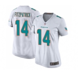 Women's Miami Dolphins #14 Ryan Fitzpatrick Game White Football Jersey