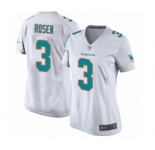 Women's Miami Dolphins #3 Josh Rosen Game White Football Jersey