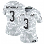 Women's Miami Dolphins #3 Odell Beckham Jr. 2024 F.U.S.E Arctic Camo Salute To Service Limited Stitched Football Jersey