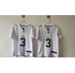 Women's Miami Dolphins #3 Odell Beckham Jr. White F.U.S.E Vapor Untouchable Stitched Jersey
