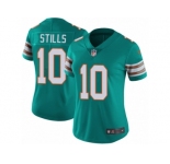 Women's Nike Miami Dolphins #10 Kenny Stills Vapor Untouchable Limited Aqua Green Alternate NFL Jersey