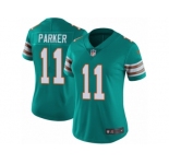 Women's Nike Miami Dolphins #11 DeVante Parker Vapor Untouchable Limited Aqua Green Alternate NFL Jersey