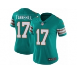 Women's Nike Miami Dolphins #17 Ryan Tannehill Vapor Untouchable Limited Aqua Green Alternate NFL Jersey