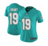 Women's Nike Miami Dolphins #19 Jakeem Grant Aqua Green Team Color Vapor Untouchable Elite Player NFL Jersey