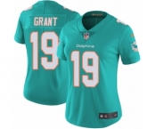 Women's Nike Miami Dolphins #19 Jakeem Grant Aqua Green Team Color Vapor Untouchable Elite Player NFL Jersey