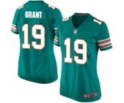 Women's Nike Miami Dolphins #19 Jakeem Grant Game Aqua Green Alternate NFL Jersey
