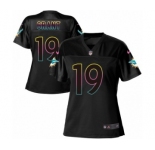 Women's Nike Miami Dolphins #19 Jakeem Grant Game Black Fashion NFL Jersey