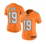 Women's Nike Miami Dolphins #19 Jakeem Grant Limited Orange Rush Vapor Untouchable NFL Jersey