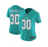 Women's Nike Miami Dolphins #30 Cordrea Tankersley Vapor Untouchable Limited Aqua Green Team Color NFL Jersey