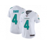Women's Nike Miami Dolphins #4 Matt Darr Vapor Untouchable Limited White NFL Jersey
