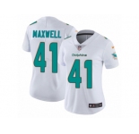 Women's Nike Miami Dolphins #41 Byron Maxwell Vapor Untouchable Limited White NFL Jersey
