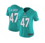 Women's Nike Miami Dolphins #47 Kiko Alonso Vapor Untouchable Limited Aqua Green Team Color NFL Jersey