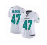 Women's Nike Miami Dolphins #47 Kiko Alonso Vapor Untouchable Limited White NFL Jersey