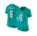 Women's Nike Miami Dolphins #6 Jay Cutler Game Aqua Green Team Color NFL Jersey