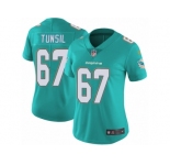 Women's Nike Miami Dolphins #67 Laremy Tunsil Vapor Untouchable Limited Aqua Green Team Color NFL Jersey