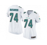 Women's Nike Miami Dolphins #74 Jermon Bushrod Game White NFL Jersey