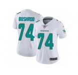 Women's Nike Miami Dolphins #74 Jermon Bushrod Vapor Untouchable Limited White NFL Jersey