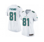 Women's Nike Miami Dolphins #81 Anthony Fasano Limited White NFL Jersey