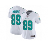 Women's Nike Miami Dolphins #89 Nat Moore Vapor Untouchable Limited White NFL Jersey