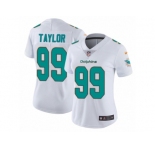 Women's Nike Miami Dolphins #99 Jason Taylor Vapor Untouchable Limited White NFL Jersey