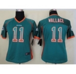 nike women nfl jerseys miami dolphins #11 mike wallace green[Elite drift fashion]