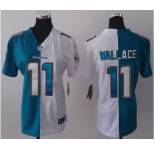 nike women nfl jerseys miami dolphins #11 mike wallace white-green[nike split]