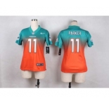 nike women nfl jerseys miami dolphins #11 parker green-orange[Elite drift fashion][second version][parker]