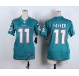 nike women nfl jerseys miami dolphins #11 parker green[nike][parker]