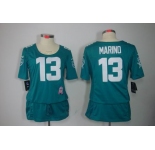 nike women nfl jerseys miami dolphins #13 dan marino green[breast cancer awareness]