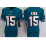 nike women nfl jerseys miami dolphins #15 bess green[nike]