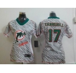 nike women nfl jerseys miami dolphins #17 tannehill [fem fan zebra]