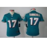 nike women nfl jerseys miami dolphins #17 tannehill green[nike limited]