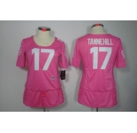 nike women nfl jerseys miami dolphins #17 tannehill pink[breast cancer awareness]