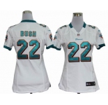 nike women nfl jerseys miami dolphins #22 bush white[nike]