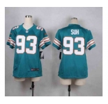 nike women nfl jerseys miami dolphins #93 suh green[nike]