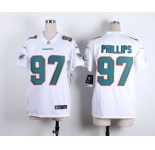 nike women nfl jerseys miami dolphins #97 phillips white[nike]