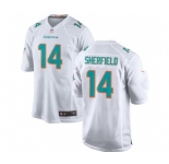 Youth Miami Dolphins #14 Sherfield  White Vapor Untouchable Limited Stitched Jersey