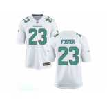 Youth Miami Dolphins #23 Adrian Foster White Game Jersey
