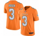 Youth Miami Dolphins #3 Josh Rosen Limited Orange Rush Vapor Untouchable Football Jersey
