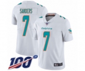Youth Miami Dolphins #7 Jason Sanders White Vapor Untouchable Limited Player 100th Season Football Jersey