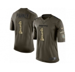 Youth Nike Miami Dolphins #1 Cody Parkey Limited Green Salute to Service NFL Jersey