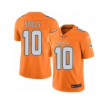 Youth Nike Miami Dolphins #10 Kenny Stills Limited Orange Rush NFL Jersey