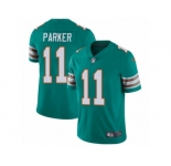Youth Nike Miami Dolphins #11 DeVante Parker Vapor Untouchable Limited Aqua Green Alternate NFL Jersey