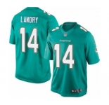 Youth Nike Miami Dolphins #14 Jarvis Landry Aqua Green Team Color NFL Jersey